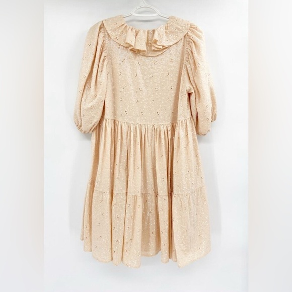 STINE GOYA Imperio Sequin Cotton Mini New Years Dress in Coconut Sparkles Size M - Picture 10 of 13